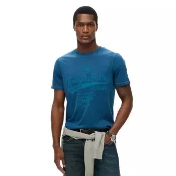 Футболка с коротким рукавом Superdry Workwear Washed Relaxed, синий