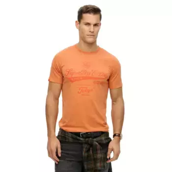 Футболка с коротким рукавом Superdry Workwear Washed Relaxed, оранжевый