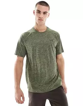 Футболка с коротким рукавом tech 2.0 цвета хаки Under Armour