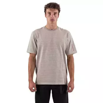 Футболка с коротким рукавом The Mountain Studio Stripe cotton, бежевый