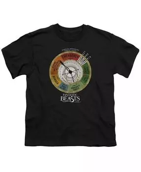Футболка с коротким рукавом Threat Gauge для мальчиков и девочек Fantastic Beasts, черный