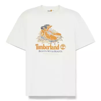 Футболка с коротким рукавом Timberland Front Boot Graphic, белый