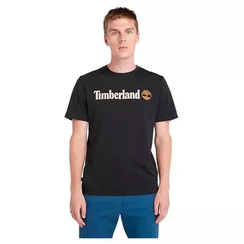 Футболка с коротким рукавом Timberland Kennebec River Linear Logo, черный
