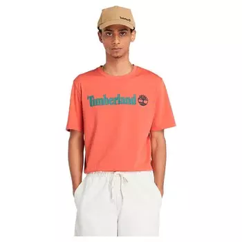 Футболка с коротким рукавом Timberland Kennebec River Linear Logo, оранжевый