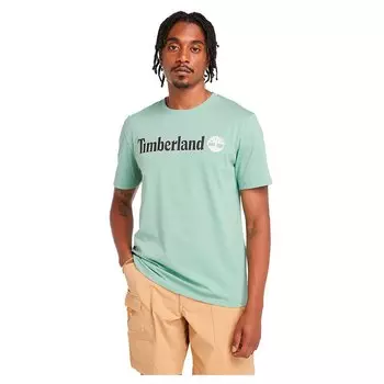 Футболка с коротким рукавом Timberland Kennebec River Linear Logo, зеленый