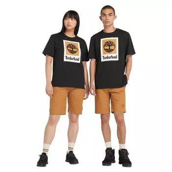 Футболка с коротким рукавом Timberland Stack Logo Colored, черный