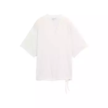 Футболка с коротким рукавом Tom Tailor Cupro V-Neck, белый