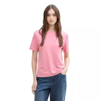 Футболка с коротким рукавом Tom Tailor Modern Fluent, розовый