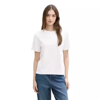 Футболка с коротким рукавом Tom Tailor Modern Fluent, белый