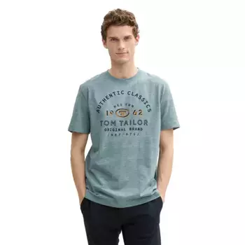 Футболка с коротким рукавом Tom Tailor Printed, серый