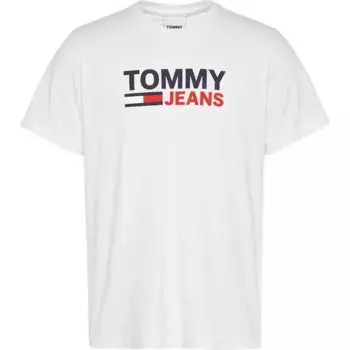 Футболка с коротким рукавом Tommy Jeans Corp Logo, белый