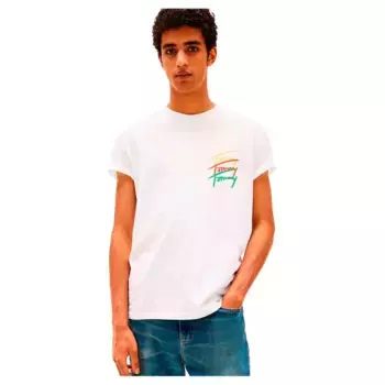 Футболка с коротким рукавом Tommy Jeans DM0DM20771 Regular Fit, белый