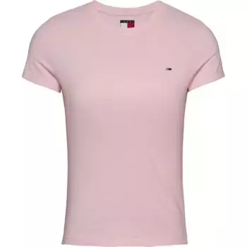 Футболка с коротким рукавом Tommy Jeans DW0DW20459 Slim Fit, розовый