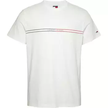 Футболка с коротким рукавом Tommy Jeans Entry Graphic Slim Fit, белый