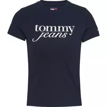 Футболка с коротким рукавом Tommy Jeans Essential Logo, синий