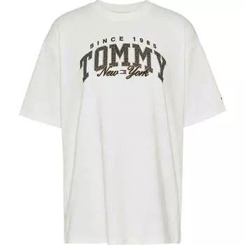 Футболка с коротким рукавом Tommy Jeans Ovr Lux Varsity, белый