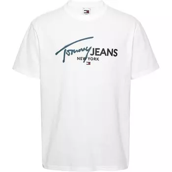 Футболка с коротким рукавом Tommy Jeans Reg Spray Pop Color Ext, белый
