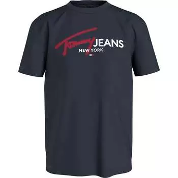 Футболка с коротким рукавом Tommy Jeans Reg Spray Pop Color Ext, синий