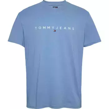 Футболка с коротким рукавом Tommy Jeans Reg Linear Logo, синий