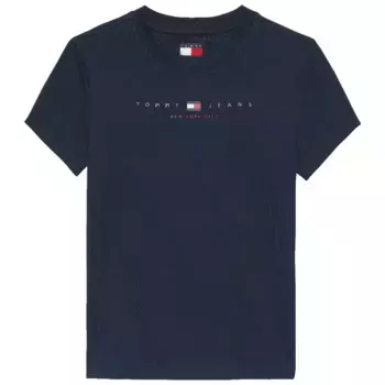 Футболка с коротким рукавом Tommy Jeans US Linear Slim Fit, синий
