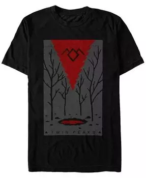 Футболка с коротким рукавом Twin Peaks Men's Painted Entrance Fifth Sun, черный