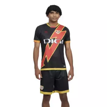 Футболка с коротким рукавом Umbro Rayo Vallecano 23/24 Away, черный