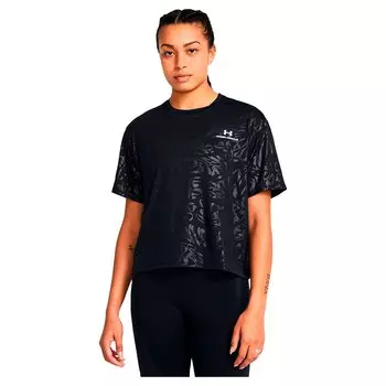 Футболка с коротким рукавом Under Armour Vanish Energy Emboss Crop, черный