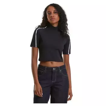 Футболка с коротким рукавом Urban Classics High Neck Short, черный