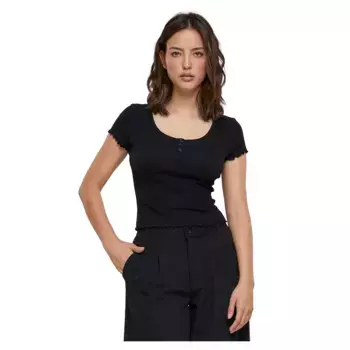Футболка с коротким рукавом Urban Classics Rib Babylock, черный