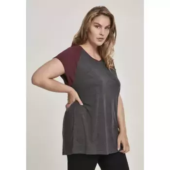 Футболка с коротким рукавом Urban Classics S Raglan Contract, коричневый