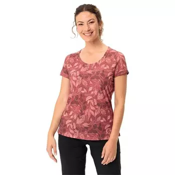Футболка с коротким рукавом VAUDE Skomer All Over Print, красный