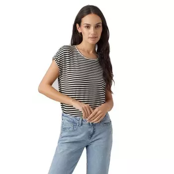 Футболка с коротким рукавом Vero Moda Ava Plain Stripe, черный