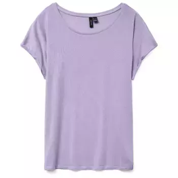 Футболка с коротким рукавом Vero Moda Ava Plain, фиолетовый