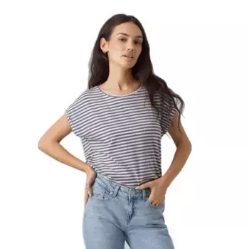 Футболка с коротким рукавом Vero Moda Ava Plain Stripe, белый