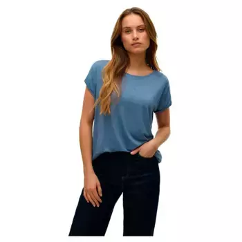 Футболка с коротким рукавом Vero Moda Lava Glitter Stripe, синий