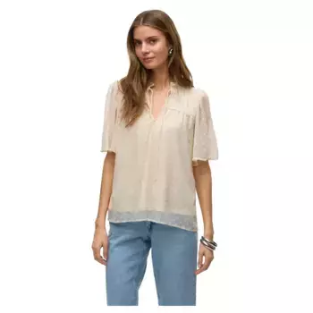 Футболка с коротким рукавом Vero Moda Leah, бежевый