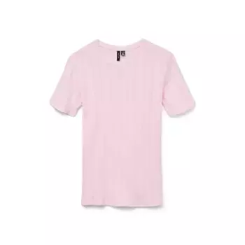 Футболка с коротким рукавом Vero Moda Lisa Pointelle, розовый
