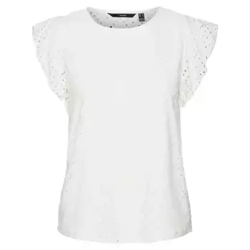Футболка с коротким рукавом Vero Moda Tassa Frill, белый