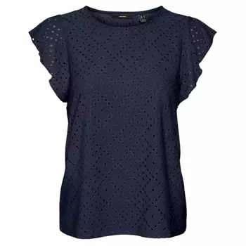 Футболка с коротким рукавом Vero Moda Tassa Frill, черный