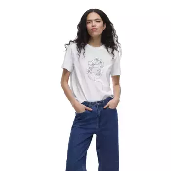 Футболка с коротким рукавом Vila Nora, белый