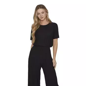 Футболка с коротким рукавом Vila Plisa, черный