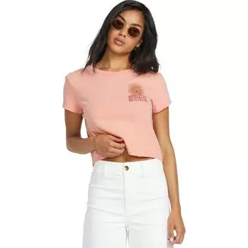 Футболка с коротким рукавом Wave trip Billabong, цвет faded rose
