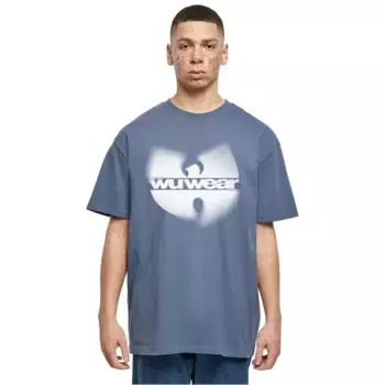 Футболка с коротким рукавом Wu-wear Faded Logo Oversize, синий