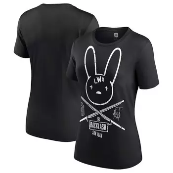 Футболка с коротким рукавом WWE Authentic Bad Bunny, черный