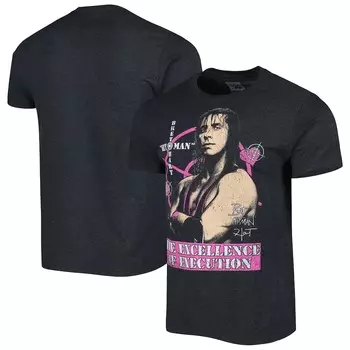 Футболка с коротким рукавом WWE Authentic Bret Hart, черный