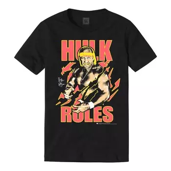 Футболка с коротким рукавом WWE Authentic Hulk Hogan, черный