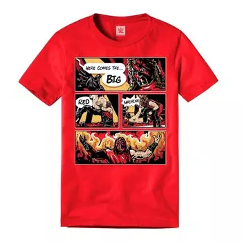 Футболка с коротким рукавом WWE Authentic Kane, красный