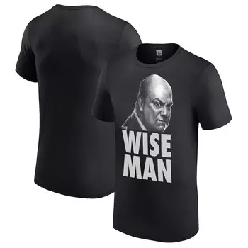 Футболка с коротким рукавом WWE Authentic Paul Heyman, черный