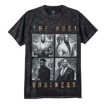 Футболка с коротким рукавом WWE Authentic The Hurt Business, черный