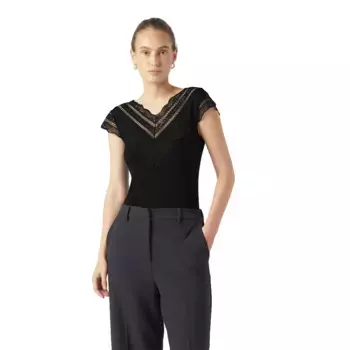 Футболка с коротким рукавом Yas Ellina, черный